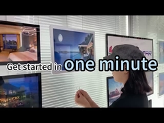 Wandmontage-vensterbeeldscherm Led-verlichting Fotolijsten Rechthoekige kristallichttas