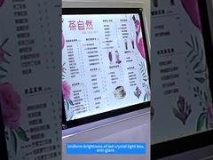 24V hoog helder LED-displaybord kristal A4 lichtdoos met scherm