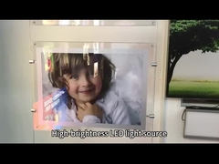 OEM ultra-dun hangend acryl kristal LED reclame lichtdoos