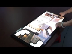 Zwarte achtergrondverlichting Lichte doos Aluminium Muurfoto Led Poster Frame Display