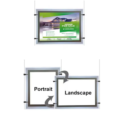 kopen CE Light Box Ad Real Estate Hanging Backlit Ultra Thin Crystal Light Box Display 5,76 Watt online vervaardiging