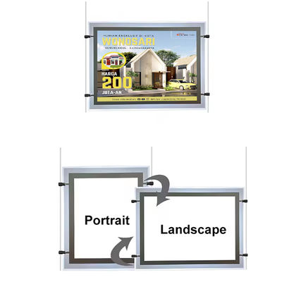 kopen Custom Backlit Lightbox Led Crystal Frame Ultra Slim Outdoor Advertising Light Box online vervaardiging