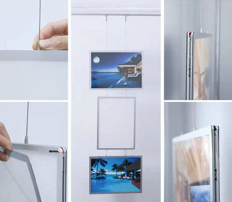 kopen Aluminium Ultra Slim Crystal Light Box Snap Clip Reclame achtergrondverlichting Poster Frame Light Boxes online vervaardiging