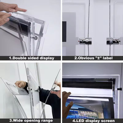 kopen 2835 LED-strookverlichtingsbak reclame-energiebesparende kristallen led-verlichtingsbak display DC12V online vervaardiging
