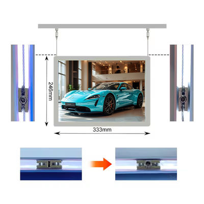 kopen Hangend A4 lichtdoos Menu onroerend goed Display Slim LED verlicht Reclame lichtdoos online vervaardiging