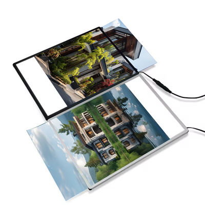kopen Gepersonaliseerd Grootte Glaspaneel Reclame Poster Frame Led A4 Light Box online vervaardiging