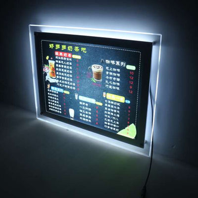 kopen A3 A4 Hangend onroerend goed Hangend Led Frame Led Crystal Led Lightbox online vervaardiging