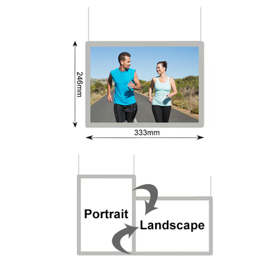 kopen Snap Frame Crystal Light Box A4 Grootte Crystal Window Display Hangende Lightbox online vervaardiging