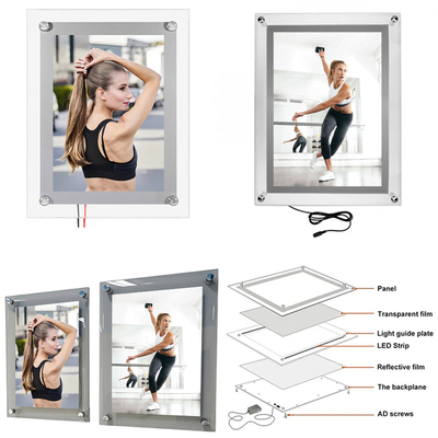 kopen BD-A4 Kristallen LED Lichtbak voor Vervangbare Posters online vervaardiging