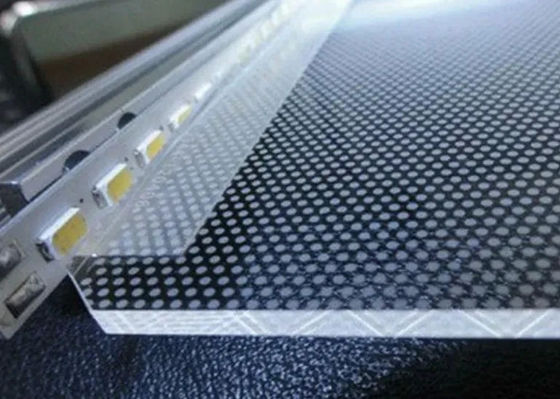 Op maat gemaakte doorzichtige 5 mm acryl lichtgidsplaat Led-paneel licht Pmma