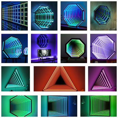 3D spiegel neonbord 220V kleurveranderend neonbord voor entertainment gebied