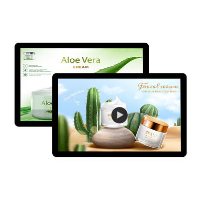 Eenzijdige hangende advertentie-displaymachine 21,5 inch Android Media Player 1920x1080 voor wandmontage