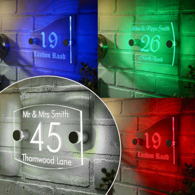 Innen buiten aangepaste acrylische LED-borden 2835 LED-strook Premium LED-borden