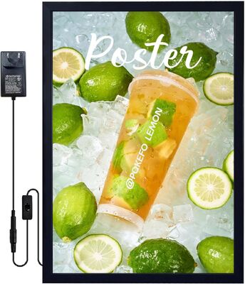 Duurzame aluminium frame LED film poster frame met ultradun 18mm ontwerp en veiligheid UL/cUL gecertificeerd voor reclame lichtbak