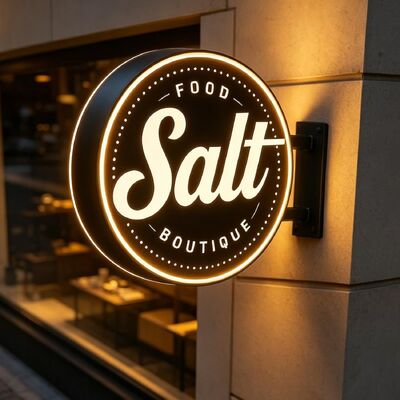 Custom Advertising Logo Light Box Sign for Store, Coffee Shop & Restaurant